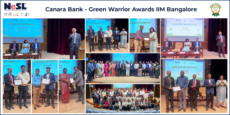 NeSL organised a Green Warriors award ceremony to recognise and celebrate DDE top performers at Canara Bank.