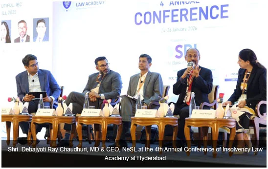 Shri. Debajyoti Ray Chaudhuri, MD & CEO, NESL at the 4th Annual Conference of Insolvency Law Academy at Hyderabad